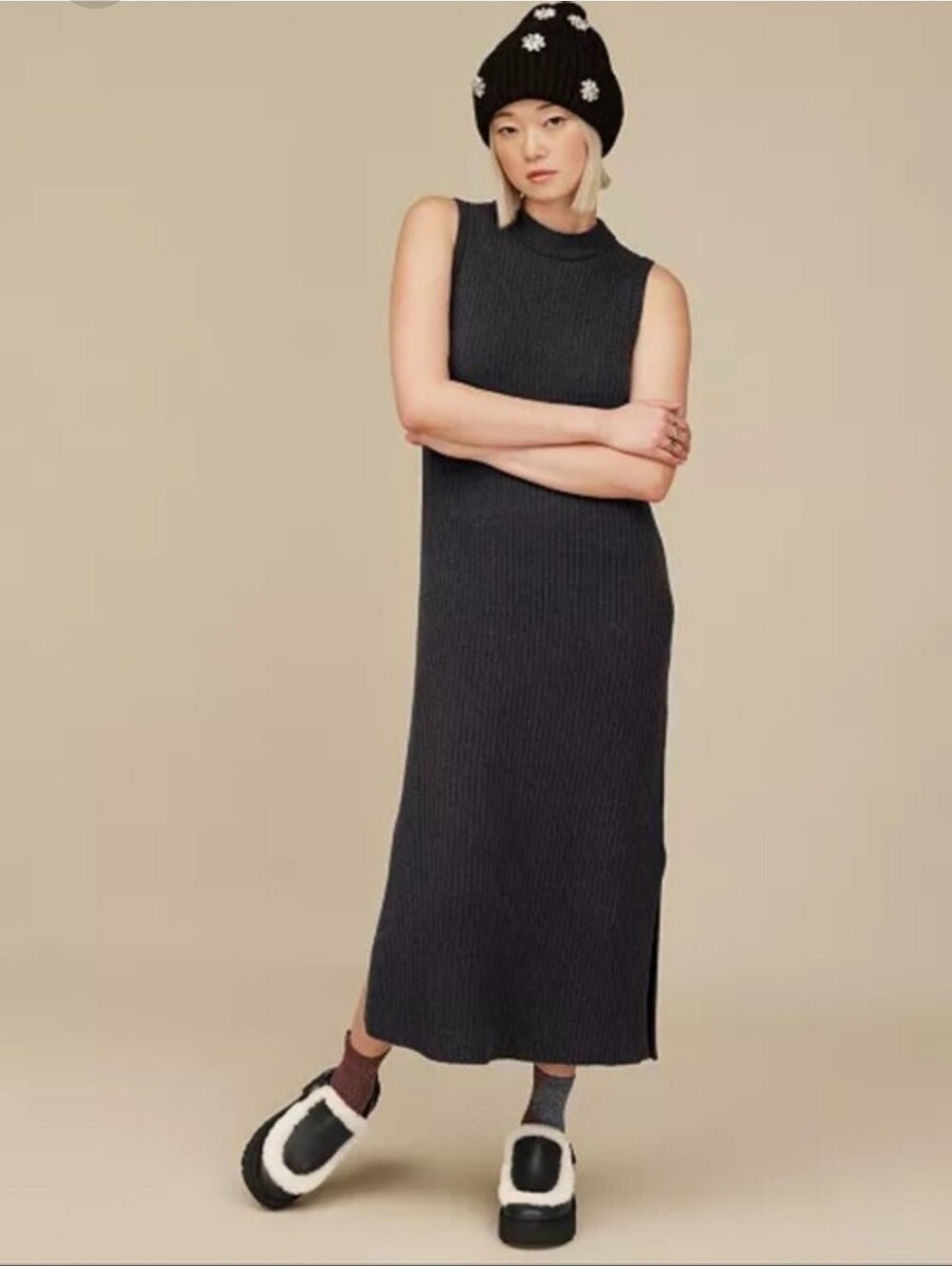 Nwt UGG Ink Ribbed Midi Knit Skirt